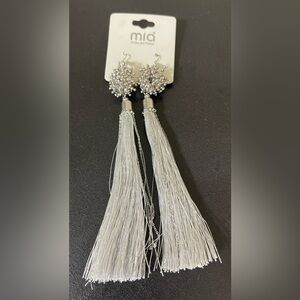 MIA Silver Tassel Earrings